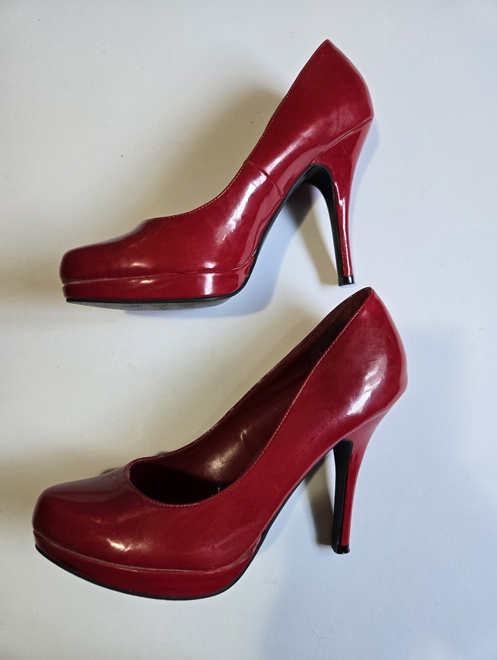 Call It Spring Red Patent High Heel Pumps